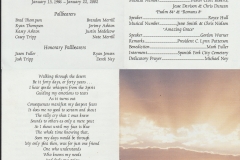 Justin Thompson Funeral Program